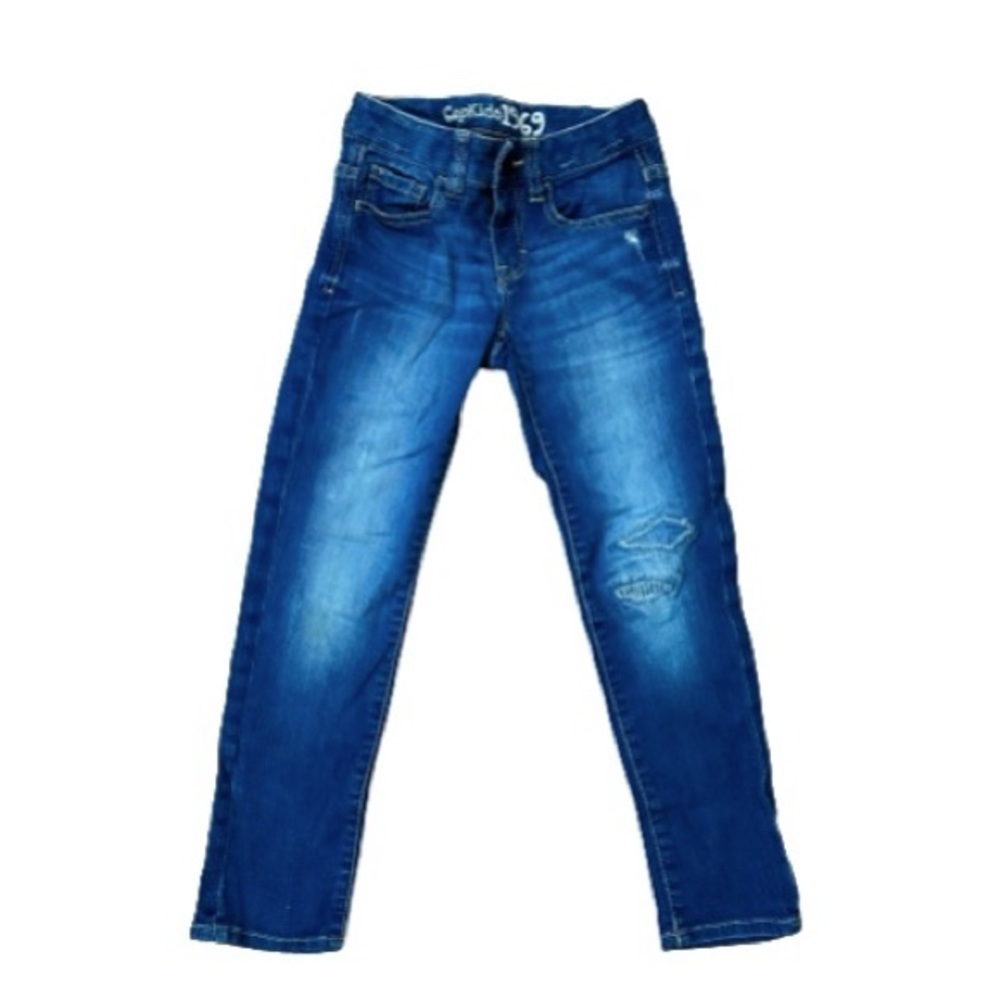 Gap Medium Wash Distressed Skinny Jeans Girls Size 6 Slim
